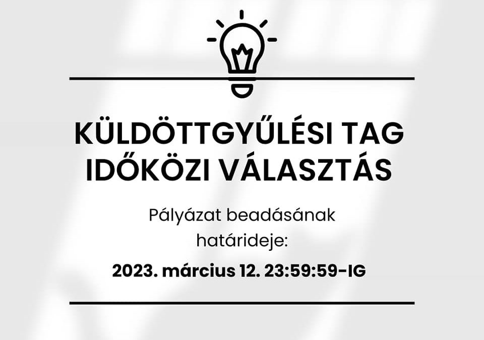 Küldöttgyűlési tag választás