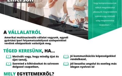 Gyakornoki lehetőség az Emersonnál