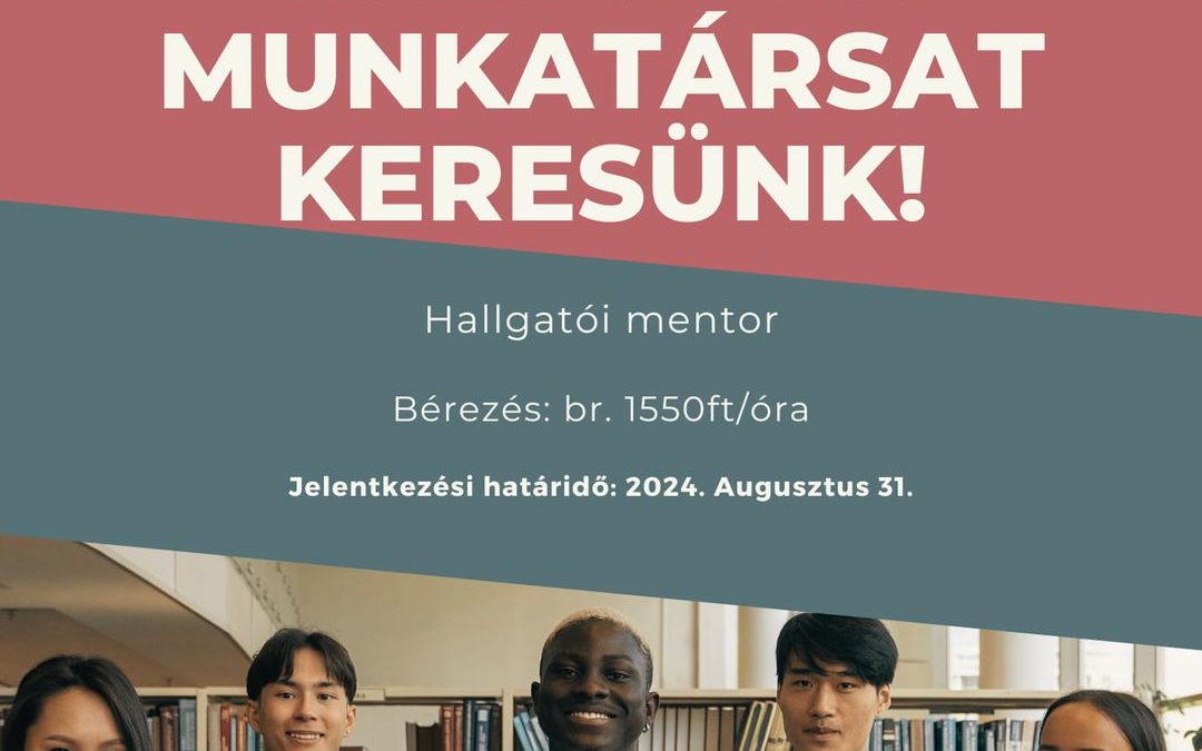 Hallgatói munkatársat keresünk!